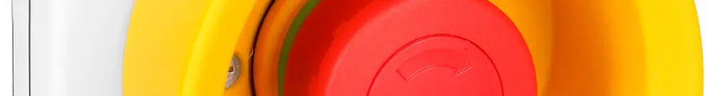 Bouton arrêt d'urgence ENC AWAG, face NEVO, IP55, collerette de protection 