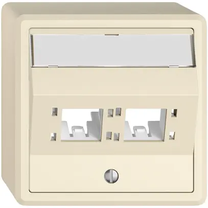 Kit di montaggio AP EDIZIO.liv SNAPFIX® per freenet cat.6A adattatore 2× cr 