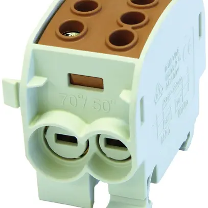 Bloc répartiteur type C 2×70/2×50mm² 160A CU brun 