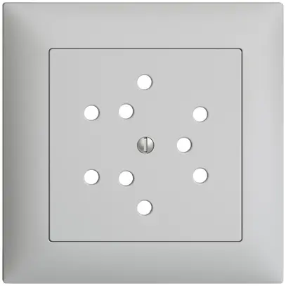 Kit frontal EDIZIOdue gris clair 88×88mm 3×T12 