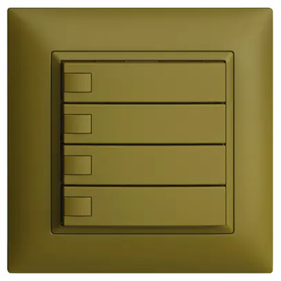 UP-KNX-Taster RGB EDUE FMI, 250mW, o.LED, 4×Taste, 1×Tastenb., ov 