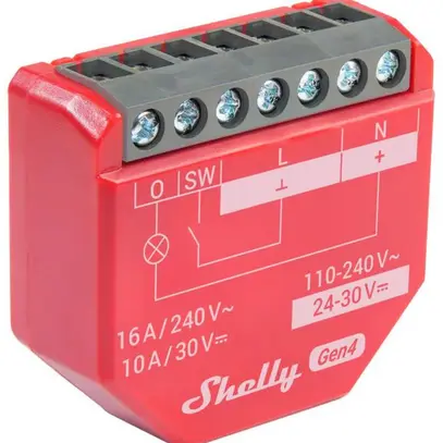 Shelly 1PM Gen4, Matière Act. comm. WLAN, 16 A, Bluetooth 