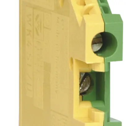 Morsetto di passaggio Hager 4mm², PE, a vite 