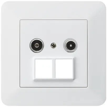 Prise multimédia ENC kallysto.trend R/TV 10.5dB 2GHz blanc 
