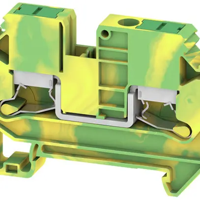 Morsetto di terra componibile WM SL2C 0.5…10mm² snap-in DIN35 ve-gi 
