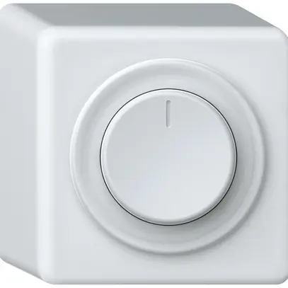 Regolatore rotativo AP Uni-LED origin 230V 20…400VA/W 88×88×54mm bianco 
