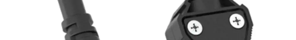 Cavo di raccordo BACHMANN PVC 3×1mm² spina T12 presa mobile GST18-3 2m nero 