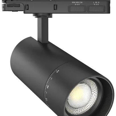 Spot LED DOTLUX ZOOMtrack 33W 3320lm 927/932/940 24…60° AD3PH Ø80 noir 