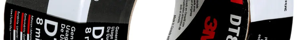 Nastro adesivo in tessuto 3M DT8 48×55m×0.2mm argento 