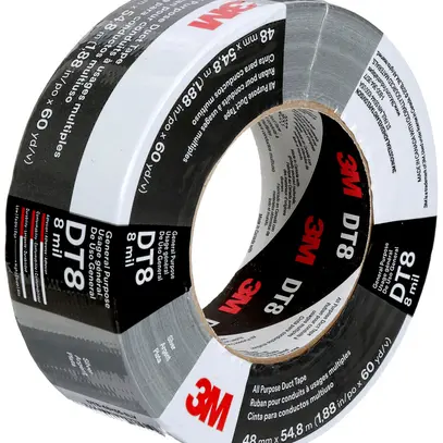 Nastro adesivo in tessuto 3M DT8 48×55m×0.2mm argento 