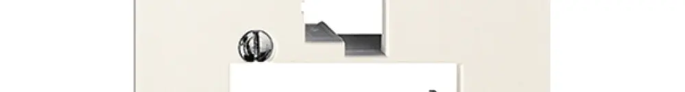 Placca frontale 1×T+T,2×RJ45 EDIZIOdue bianco R&M swissline 