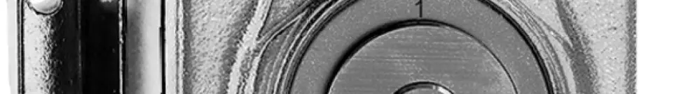 AP-Drehschalter nass 5/2P Al natur mit Sicherheitsschloss 