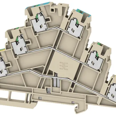 Durchgangs-Reihenklemme WM S3T 2.5mm² 24A 800V Feder 2×3 TH35 be 