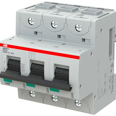 Disgiuntore ABB S803PV-SP125 3P 1200VDC 125A 5kA 4.5UM 
