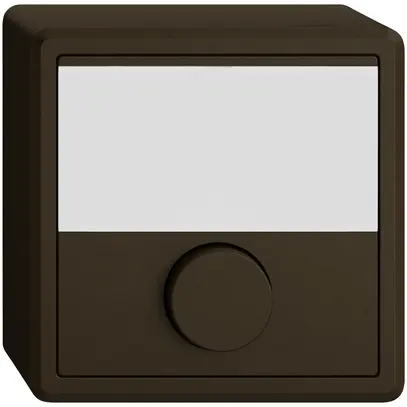 Contact à poussoir de sonnerie AP EDIZIO.liv SNAPFIX® 6A 250V étiquette br 