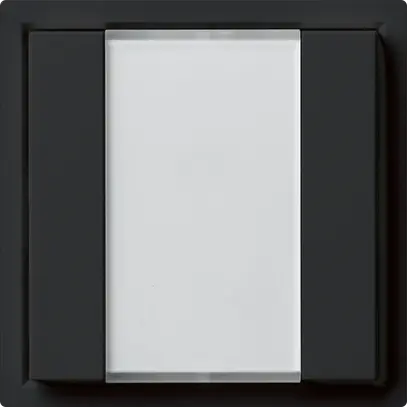 Poussoir universel ENC 2×KAL A avec LED noir 