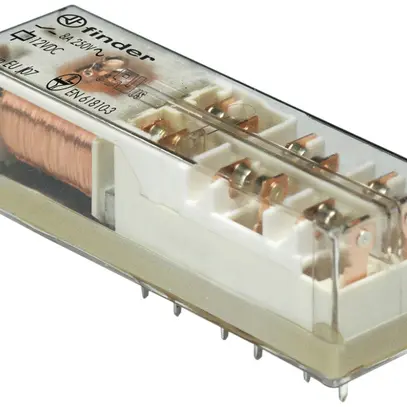 Relais commutation Finder 50, 5F/1O 8A/12VDC AgSnO2 180Ω 5mm RT III 