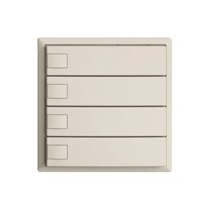Tasto univ. INC 4×1t mors.a vite EDIZIOdue crema, senza LED 