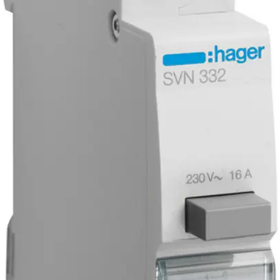 Interruttore a pulsante AMD Hager SVN 16A 230V 2 chiusura 0R 1 invertitore 