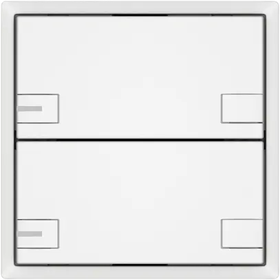 Poussoir KNX RGB EDIZIO.liv SNAPFIX® capteur temp.RGB-LED 2× comm.2T bc 