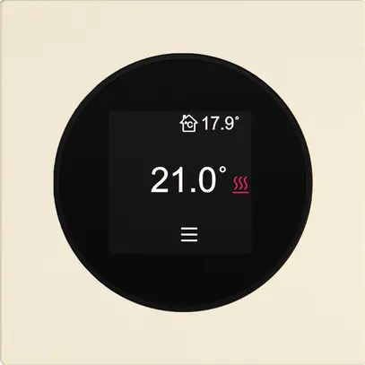 Raumthermostat EDIZIO.liv SNAPFIX® 230VAC 4…30°C 60×60mm crema 