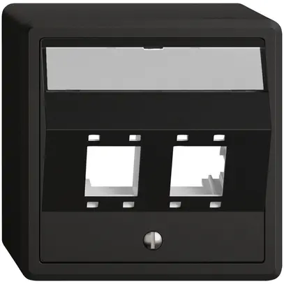 Kit di montaggio AP EDIZIO.liv SNAPFIX® per freenet cat.5e/6 2× ne 