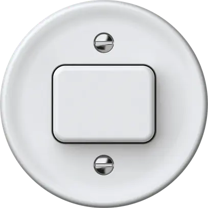 Pulsante Hager origin 1CO 10A 230V 60×60mm bianco 