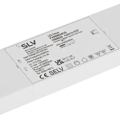 Alimentation LED SLV 60W 24V 2500mA ON/OFF 170×57×18mm 