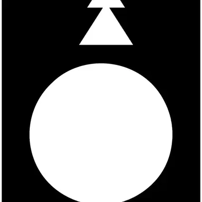 Plaquette indicatrice Schneider Electric symbole blanc 