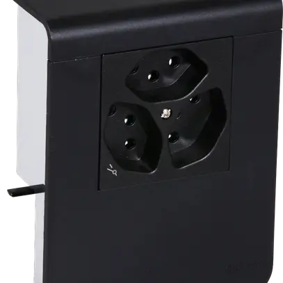 Supporto d'apparecchio Hager per SL20080 nero, 3×T13 1×S 