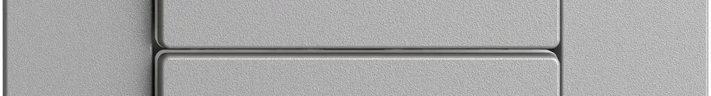 Kit copertura per pulsante scena 2 scene vert./2T Edue Wiser silver 