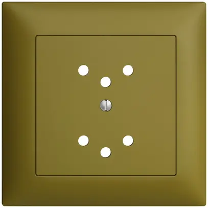 Frontset EDIZIOdue olive 88×88mm 2×T12 