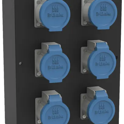 Distributeur de courant EVGB 3000-23/16A 6×T23 IP44 