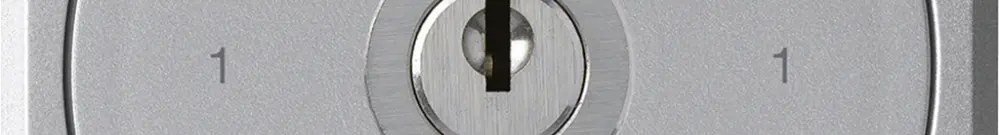 UP-Schlüsselschalter robusto ohne Klappdeckel 0/3P aluminium für Kombination 