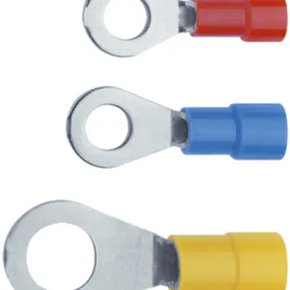 Cosse à sertir M4 >1-2,5mm² isolée Cu-Sn 