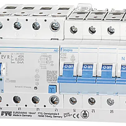 Set disgiuntore differenziale Doepke DFS 4 A EV EV-FI-LS SET, 32A allimenta.giu 