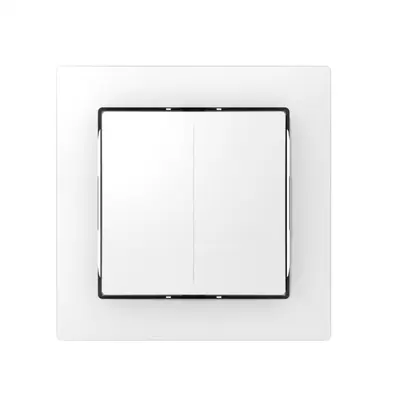 Sensore pulsante ABB Sidus KNX Basic tipo-E, 1/2, bianco lucido 