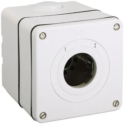 Commutatore AP senza cilindro NEVO 3P, IP21, 1-2, rit.11-1, bianco 