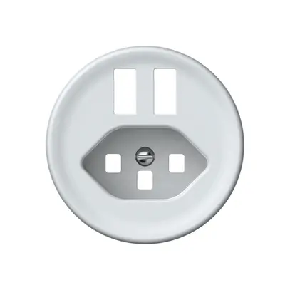 Kit frontale origin 2×presa di carica USB con presa tipo 23 bianco 