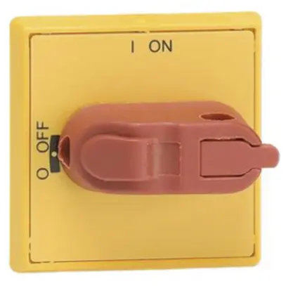 Poignée pour OT16-40F rouge/jn IP54 verrouillable fix.centrale 