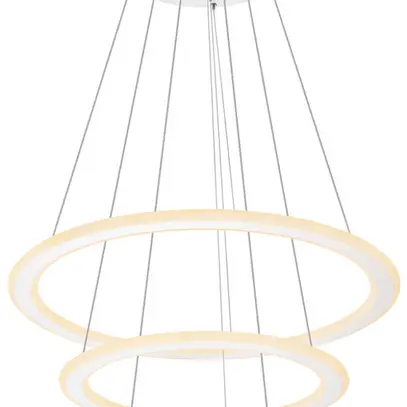 Lamp.sospesa LED SLV ONE FLAT triple 58W 3500lm 927/930 DALI diretto Ø800 bianco 