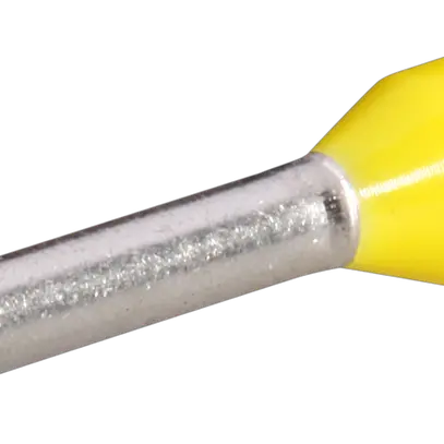 Embout de câble type A isolé 1mm²/10mm jaune 