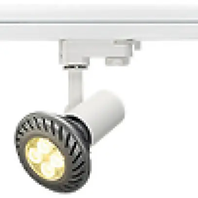 Projecteur SLV E27 75W avec adaptateur 3-phases IP20 blanc 