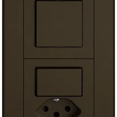 Combinaison ENC EDIZIO.liv SNAPFIX® 2×1 156×96mm sch 3/1L+sch 3/1L+T13 brun 