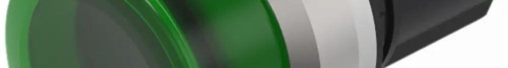 Pulsante a fungo INS EAO45 verde D30 grigio sabb. 