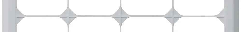 Telaio di copertura INC kallysto.line 2×4 grigio chiaro orizzontale 152×272mm 