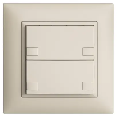 Pulsante KNX RGB INC EDUE FMI, 250mW, s.LED, 2×pulsante, com.2×tasti, crema 