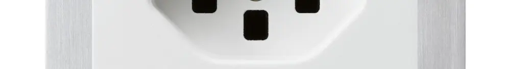 Prise ENC kallysto T23 blanc bornes à vis avec plaque de fixation 