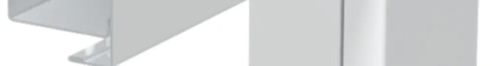 Angolo piatto Bettermann LKM 40×60mm zincato bianco puro 