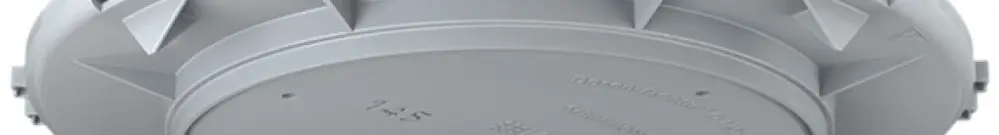 Placca frontale HaloX 180 per calcestruzzo in opera, uscita Ø145mm 